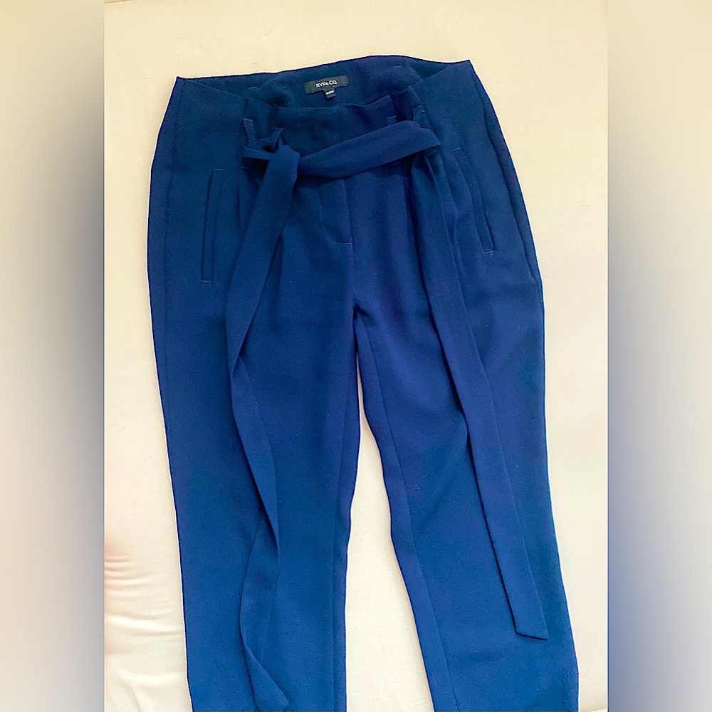 RW&CO - Navy blue pants with belt size XXS
